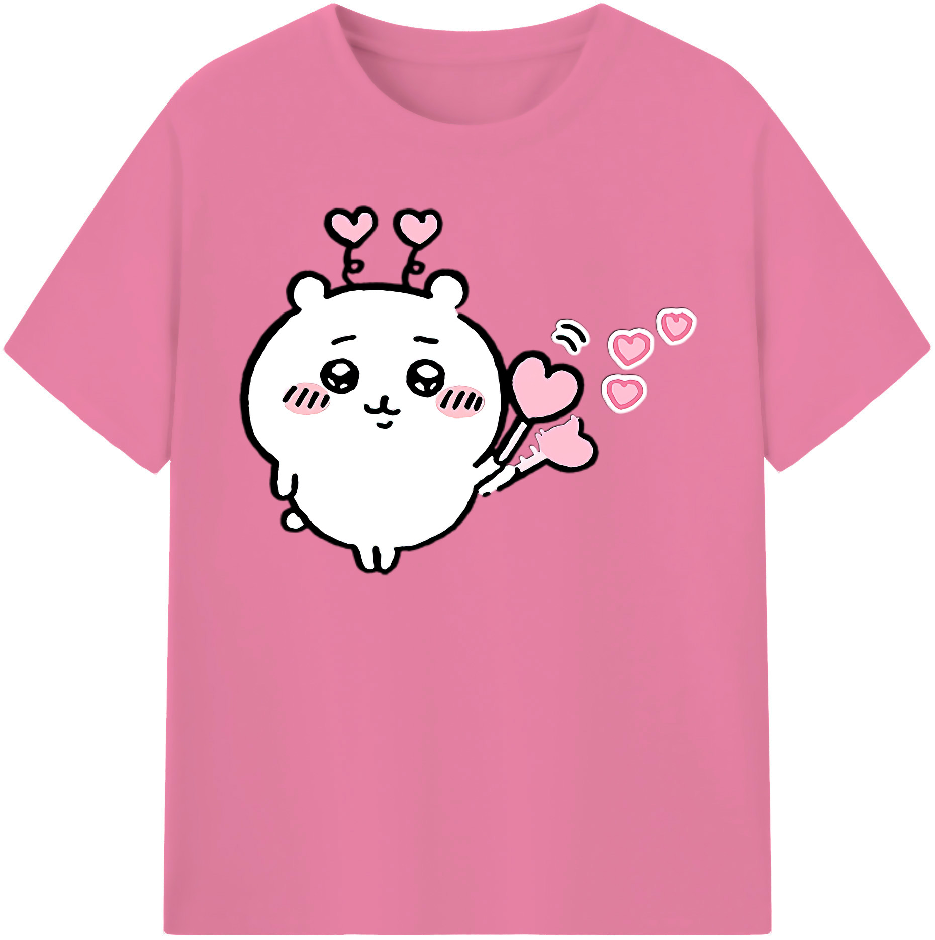 （画像用） ちいかわ ちいかわ Chii-kawa chiikawa 綿100％半袖Tシャツ（フロントプリント）